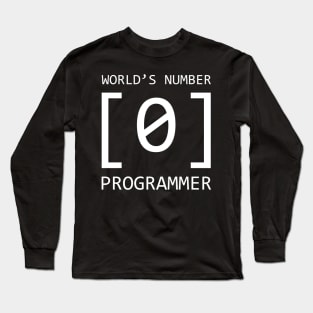 World number 0 Programmer Long Sleeve T-Shirt